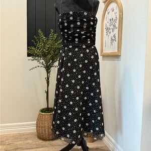 Vintage Jessica Howard retro tulle pin up  polka dot dress